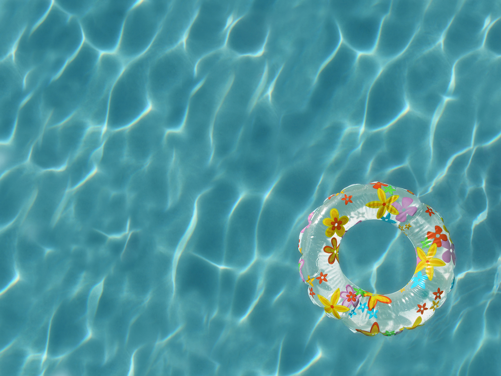 floatie in a swimming pool